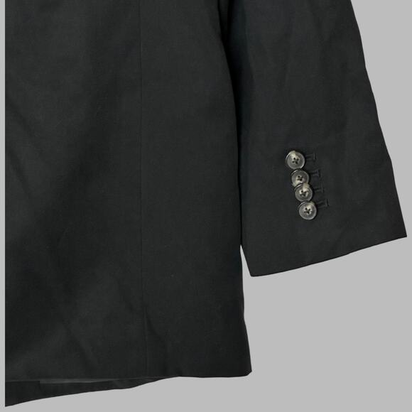 Everlane The Tencel Oversized Blazer Black 2 Button Front L/S Women's 16 NWT - Picture 8 of 12